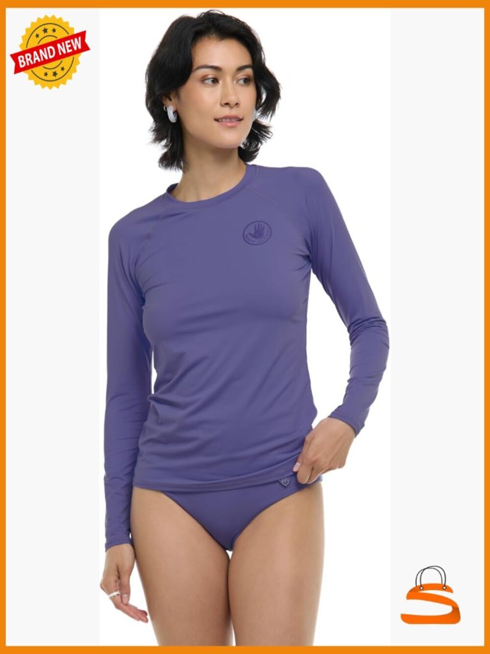 Women's Long Sleeve Rash Guard UPF 50+ Sun Protection Swim Top
